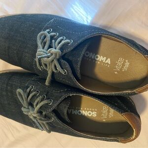 Sonoma Vitalize By Ortholite Men's Casual Dress Shoes 8.5 M Vadergrey Blue Kohl